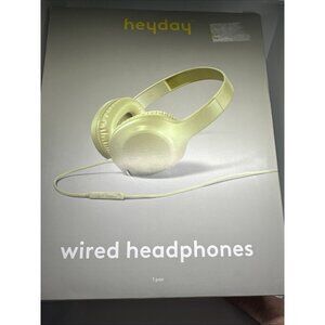 Heyday Wired On-Ear Headphones Soft Green  NIB